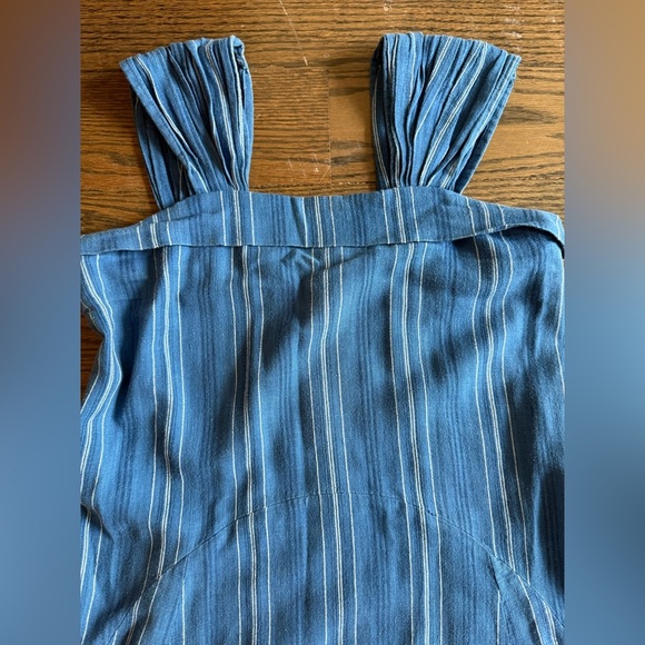 The Great. Sundown Dress Blue Tiller Stripe Size 0 - Picture 5 of 7